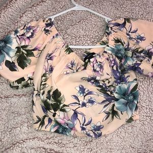 Floral crop top